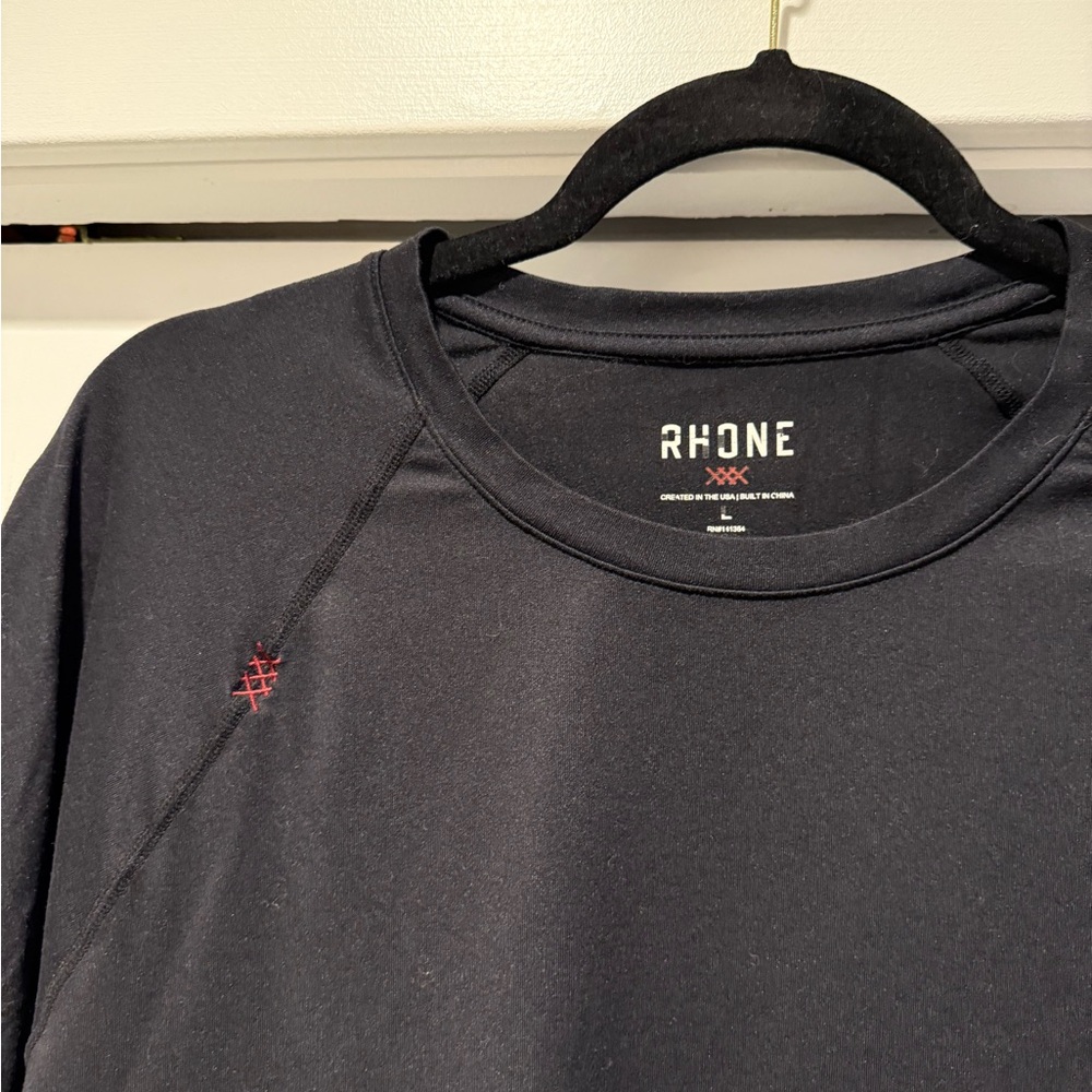 RHONE Black Short Sleeve Performance Tee - Picture 2 of 3